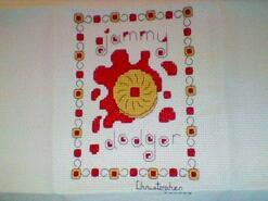 Cross stitch square for Nessa J's quilt