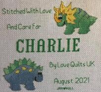 Cross stitch square for Charlie F's quilt