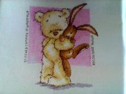 Cross stitch square for Matilda D's quilt