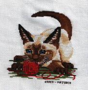 Cross stitch square for Emily Jo's quilt