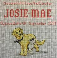 Cross stitch square for Josie-Mae J's quilt