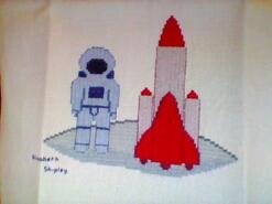 Cross stitch square for Mason A's quilt