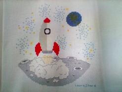 Cross stitch square for Mason A's quilt