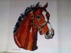 Cross stitch square for Makayla N's quilt