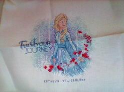 Cross stitch square for Isla C's quilt