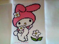 Cross stitch square for Isla C's quilt