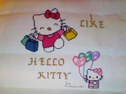 Cross stitch square for Isla C's quilt