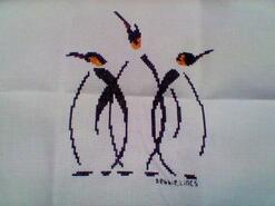 Cross stitch square for Olly K's quilt