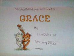 Cross stitch square for Grace O's quilt