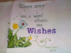 Cross stitch square for Sophie B's quilt