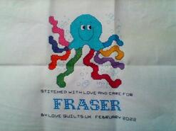Cross stitch square for Fraser H's quilt