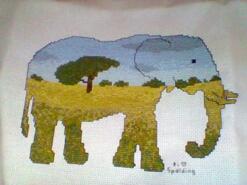 Cross stitch square for Fraser H's quilt