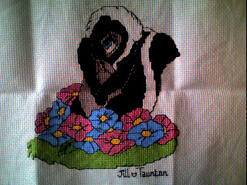 Cross stitch square for Lucy T's quilt