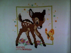 Cross stitch square for Lucy T's quilt