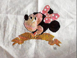 Cross stitch square for Lucy T's quilt
