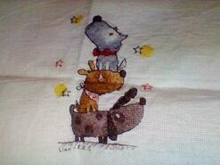 Cross stitch square for Leela H's quilt