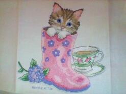 Cross stitch square for Leela H's quilt