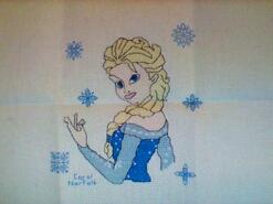Cross stitch square for Sophia-Grace's quilt