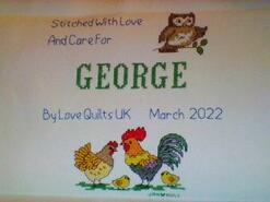 Cross stitch square for George M's quilt