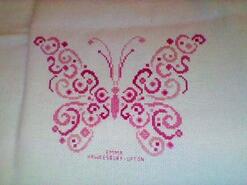 Cross stitch square for Tia P's quilt