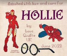 Cross stitch square for Hollie W's quilt