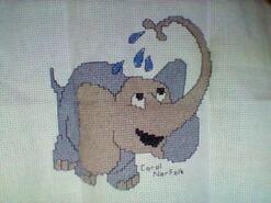 Cross stitch square for Archie W's quilt