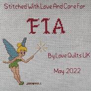 Cross stitch square for Fia K's quilt
