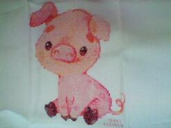 Cross stitch square for Oisin T's quilt