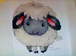 Cross stitch square for Oisin T's quilt