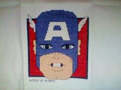 Cross stitch square for Sterling's quilt