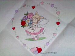 Cross stitch square for Lily M's quilt