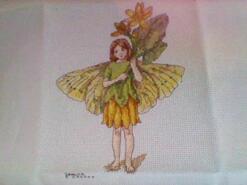 Cross stitch square for Lily M's quilt