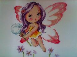 Cross stitch square for Lily M's quilt