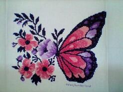 Cross stitch square for Maisie W's quilt
