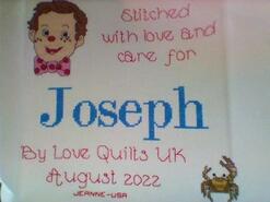 Cross stitch square for Joseph S's quilt