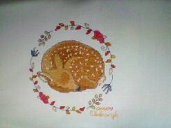 Cross stitch square for Maxine's quilt