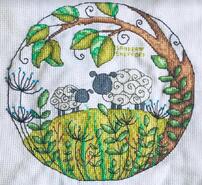 Cross stitch square for Jaxson C's quilt
