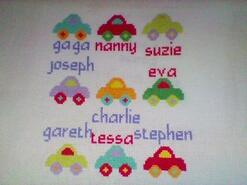 Cross stitch square for Jace B's quilt