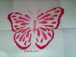 Cross stitch square for Jada-Lea's quilt