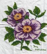 Cross stitch square for Antonia's quilt