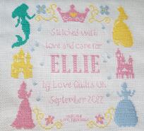 Cross stitch square for Ellie S's quilt