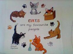 Cross stitch square for Jessie T's quilt