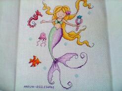 Cross stitch square for Lucia F's quilt