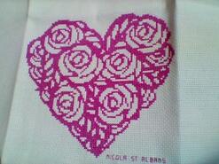 Cross stitch square for Layla B's quilt
