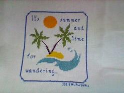 Cross stitch square for Natasha's quilt