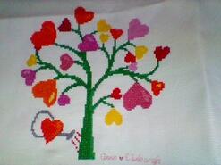 Cross stitch square for Natasha's quilt