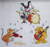Cross stitch square for Jason's quilt