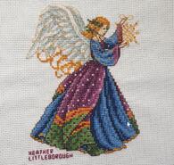 Cross stitch square for Sapphire R's quilt