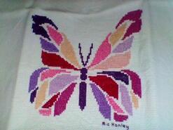 Cross stitch square for Liberty W's quilt