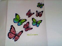 Cross stitch square for Liberty W's quilt